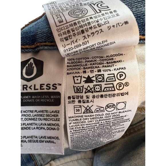 Levi's 569 Loose Straight Leg Blue Jeans Men's Size 38x30 Relaxed Fit Denim - Picture 4 of 11